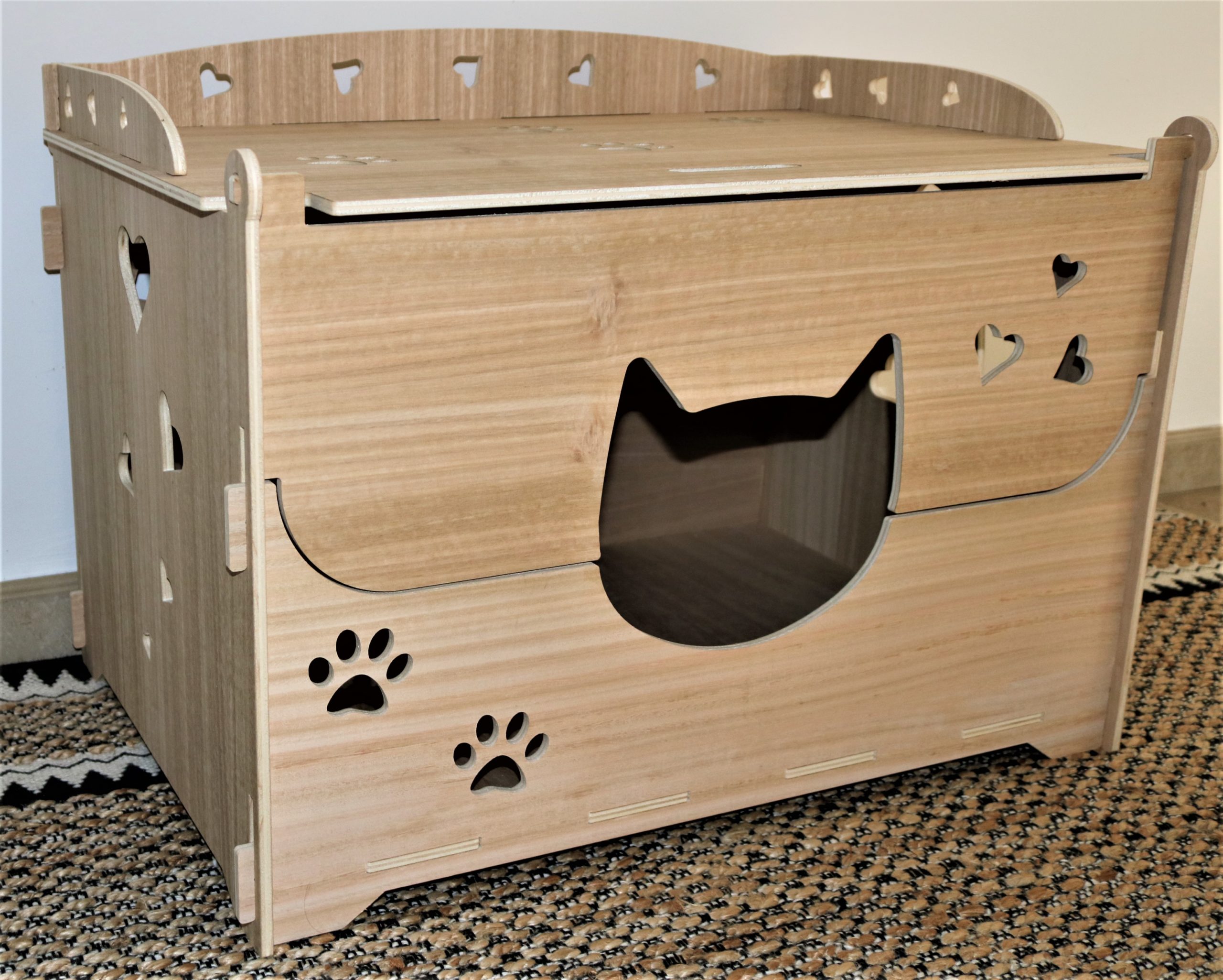 Maison de naissance Chat- taille M • Côté Kube • caisse de mise bas