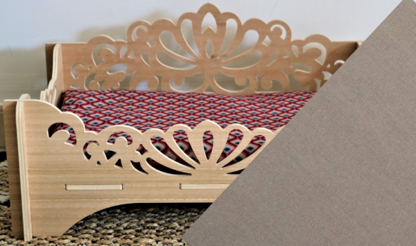 Lit ajouré_beige taupe
