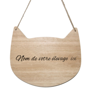 Pancarte Chat personnalisable