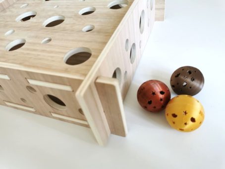 Jeu de balles pour chats Ballbox COTE KUBE vue 1