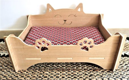 Lit pour chat et chien -Chat COTE KUBE vue dessus 2