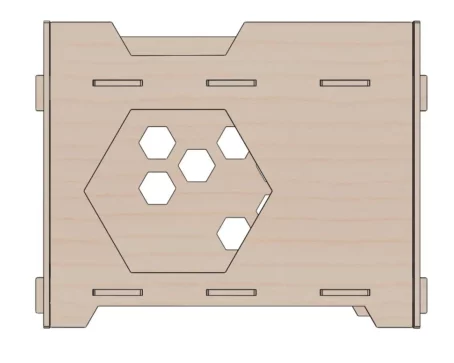 Niche Hexagone de Côté KUBE pour chats et chiens - vue de face