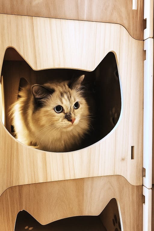 Un chat dans un cube Côté KUBE déménagement