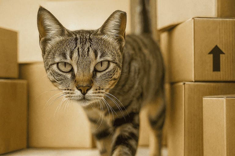 Déménagement chat