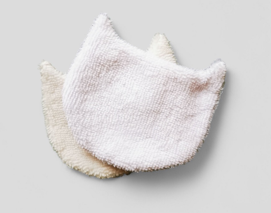 Lingettes nettoyantes en bambou et coton Côté KUBE pour chats et chiens