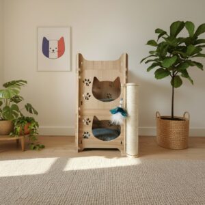 Lire la suite à propos de l’article Le mobilier pour chat fabriqué en France : un choix plein de bon sens