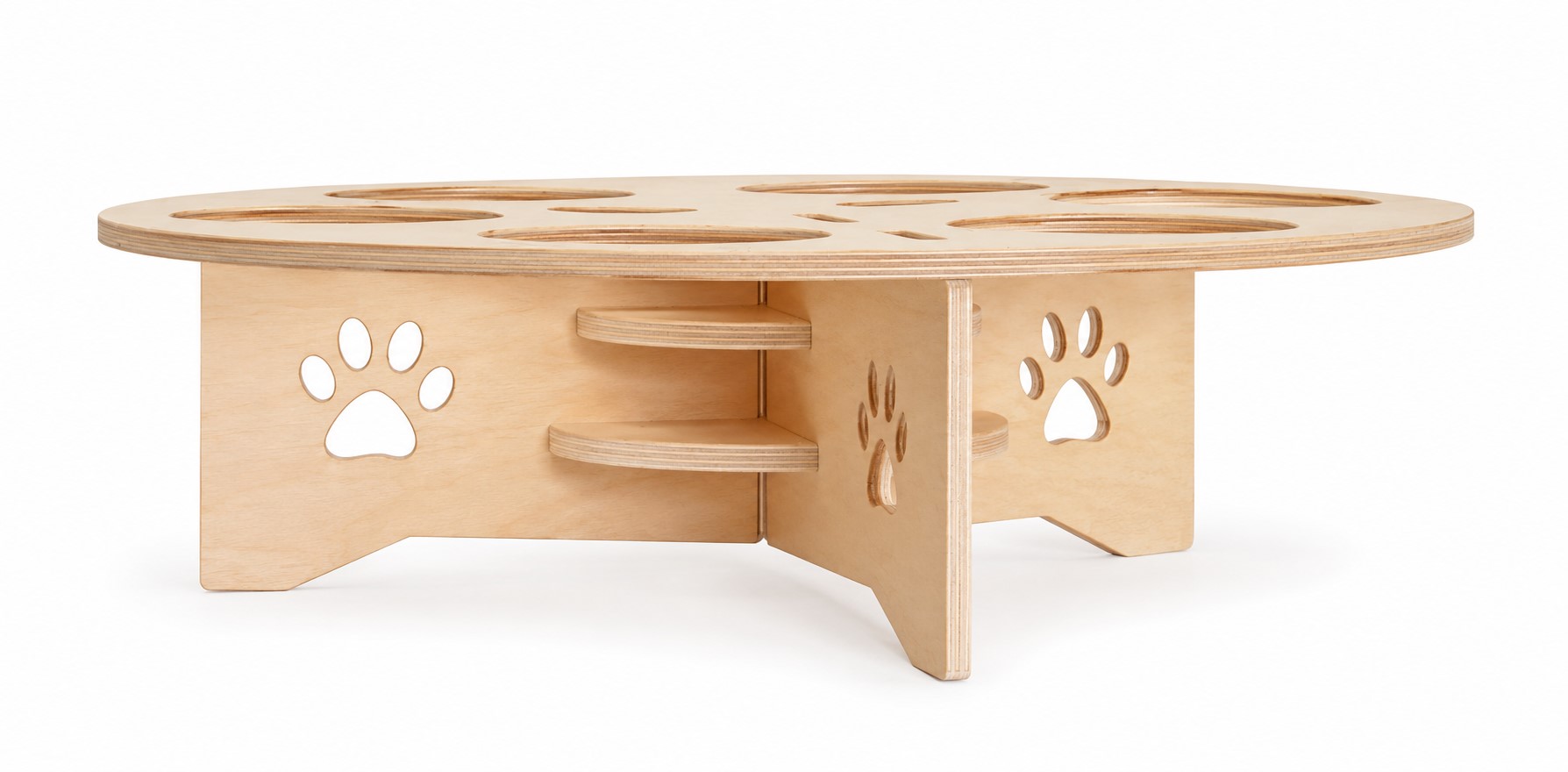 Support gamelles pour chatons personnalisé