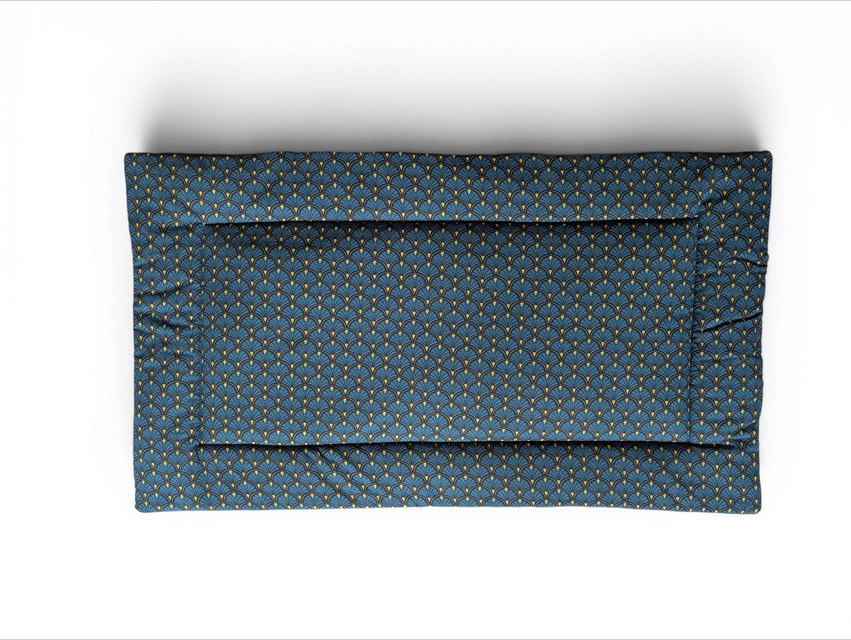 Matelas face bleu canard